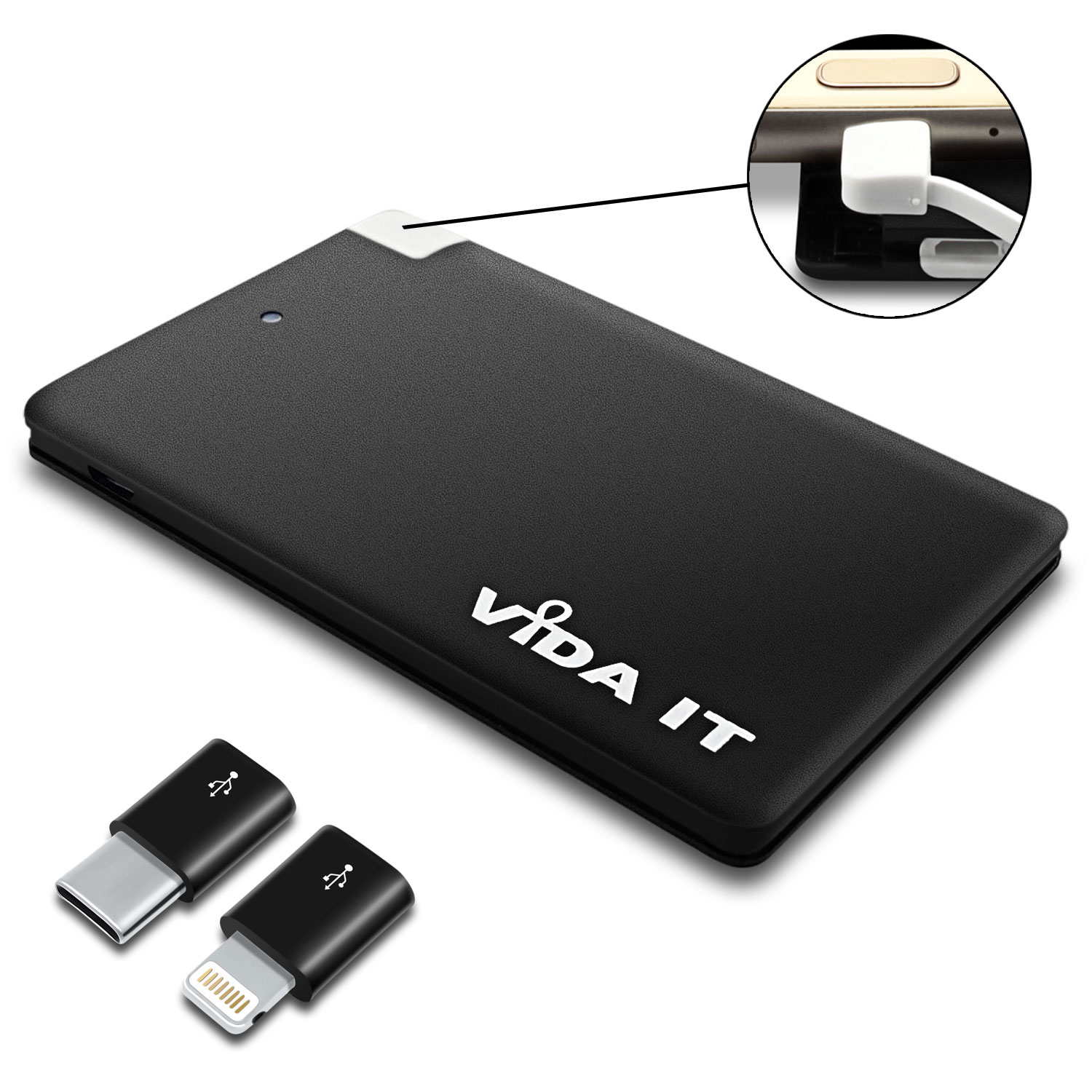 Power Bank Portable Mobile Battery Charger Credit Card sized For Mobile