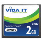 Vida IT 2GB CF Compact Flash Memory Card High Speed 200X 30MB/s