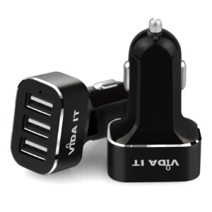 Vida IT V3 Fast USB 3 Port Car Charger with Smart IC 5V/5.2A 26 Watt Output