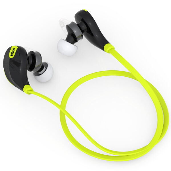 Vida IT V7 Sports Stereo Wireless Bluetooth V4.0 Earphones (Black/Green)