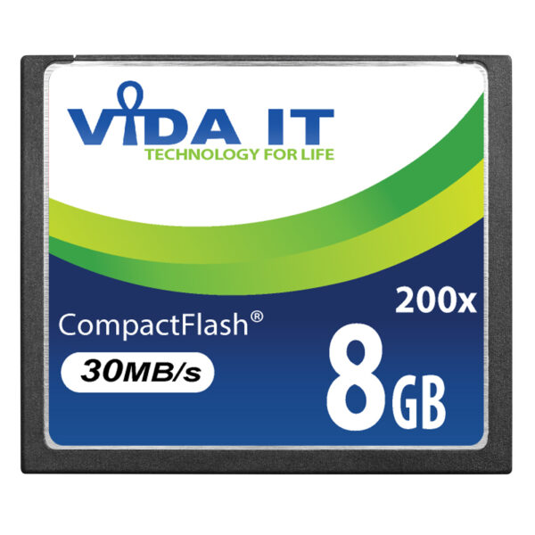 Vida IT 8GB CF Compact Flash Memory Card 200X Speed 30MB/s