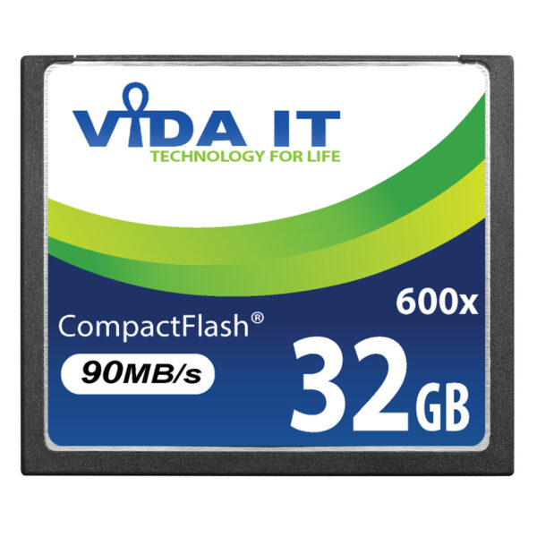 Vida IT 32GB CF Compact Flash Memory Card 600X Speed 90MB/s