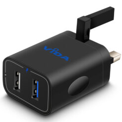 Vida IT VS3 UK Wall Charger 2-Port with Quick Charge 3.0