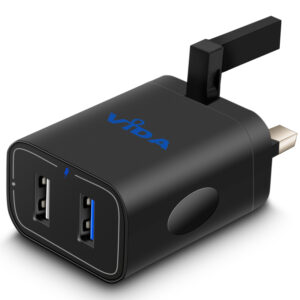 Vida IT VS3 UK Wall Charger 2-Port with Quick Charge 3.0