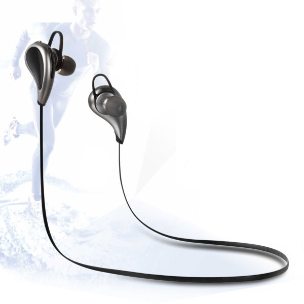 Vida IT V8 Stereo Sports Bluetooth 4.0 Earphones Headset (Black/Silver)