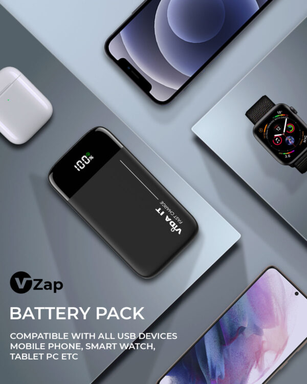 Vida IT vZap Fast Charging Power Bank Portable Charger for iPhone